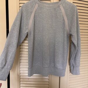 Prana Cozy Up Light Heather Gray Crewneck Sweatshirt M